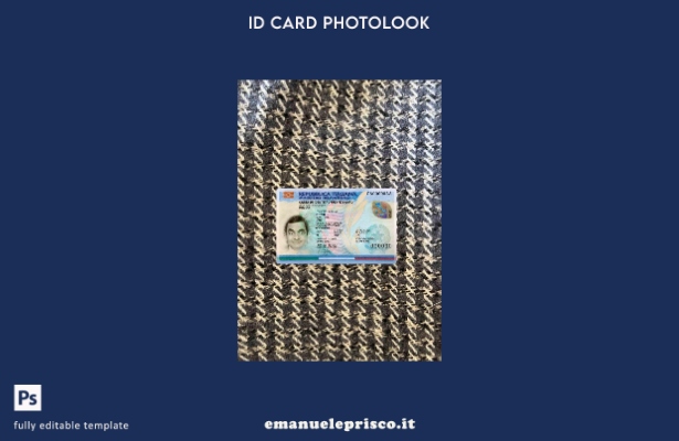 modello FRONTALE photolook stile verificato ID Italia ( presente).